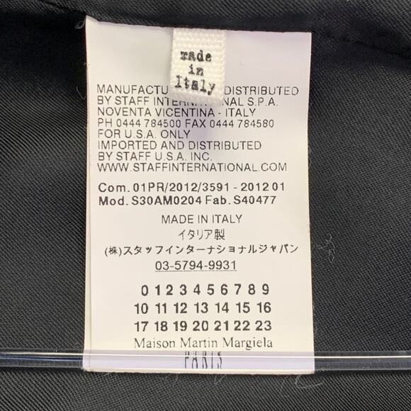 MAISON MARTIN MARGIELA SS12 Size 40 Black Asymmetrical Biker Blazer Jacket - Picture 16 of 16